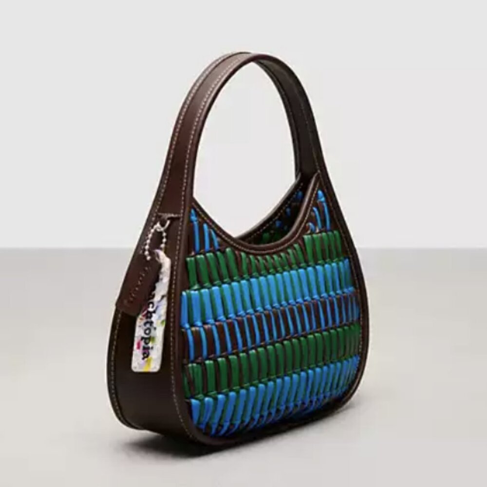 COACHTOPIA Ergo Bag In Basket Weave Upcrafted Leather NWT - Picture 2 of 6